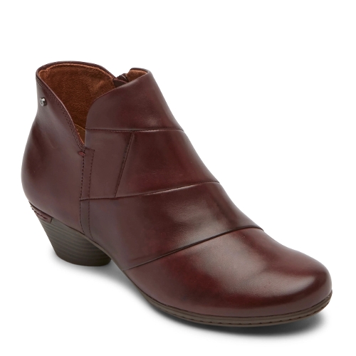 RED LEATHER LAUREL NEW BOOTIE