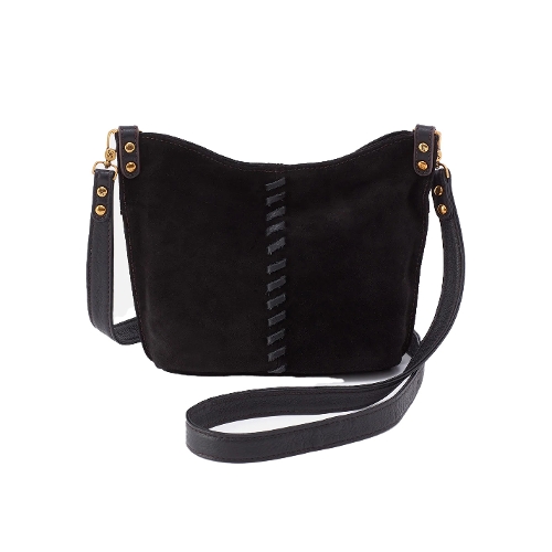 BLACK WITH WHIPSTITCH PIER SMALL CROSSBODY